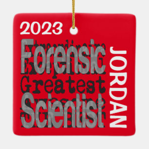 Forensic Scientist Extraordinaire CUSTOM Ceramic Ornament
