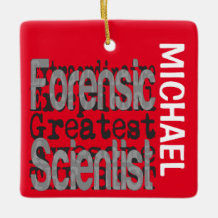Forensic Scientist Extraordinaire CUSTOM Ceramic Ornament