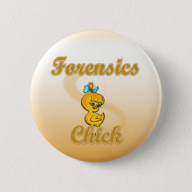 Forensics Chick  Button (Front)