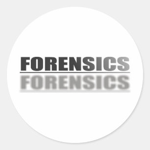 FORENSICS CLASSIC ROUND STICKER