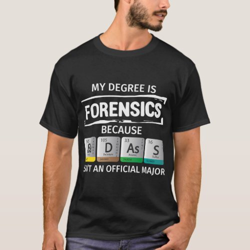 Forensics Crime Investigator Police Detective T_Shirt