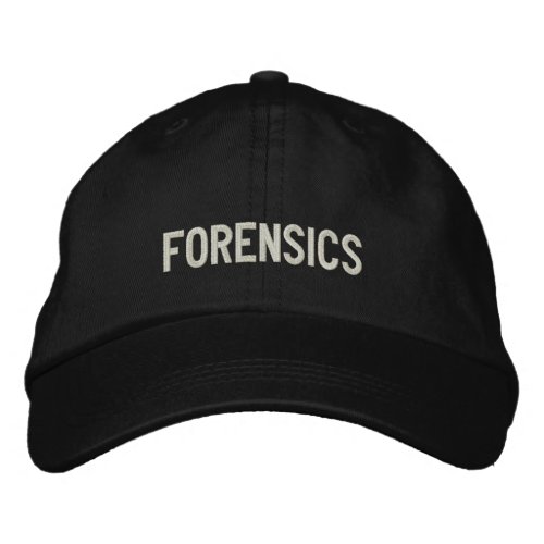 Forensics Embroidered Baseball Cap