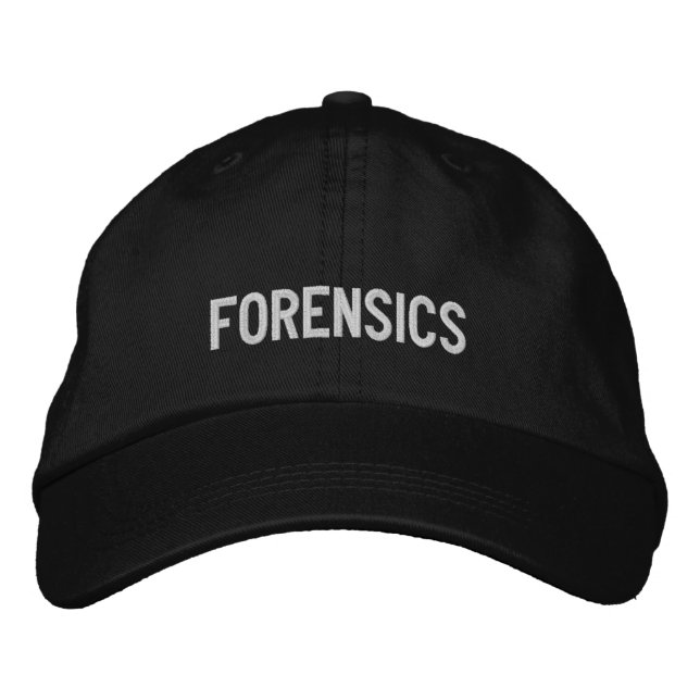 Forensics Embroidered Baseball Cap (Front)