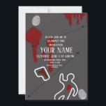Forensics science graduation card, doctors graduat holiday card<br><div class="desc">Celebrate your forensic science graduation in style with this unique card! Featuring a captivating design inspired by forensic themes, it's perfect for honoring your achievement. Detailed with fingerprints, crime scene, gun. this card stands out as a memorable keepsake. Ideal for anyone passionate about forensic science. Embrace the intrigue of forensic...</div>