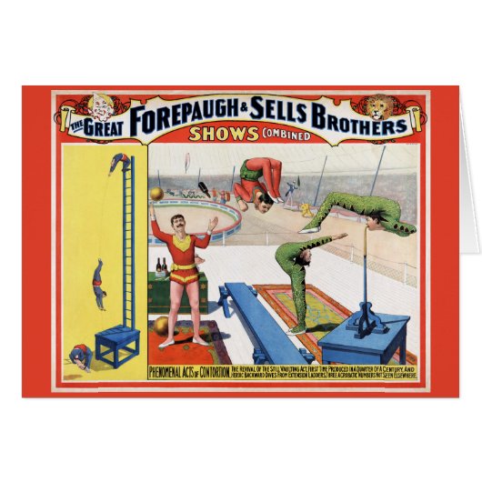 Forepaugh & Sells Brothers Vintage Circus Poster (Front Horizontal)