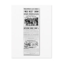 Forepaugh's Wild West Show Advertisement