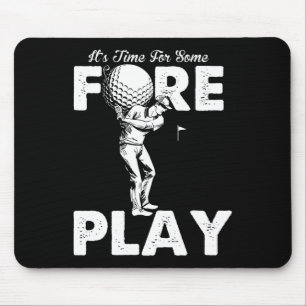 Foreplay Innuendo Funny Golf Adult Humor Mouse Pad
