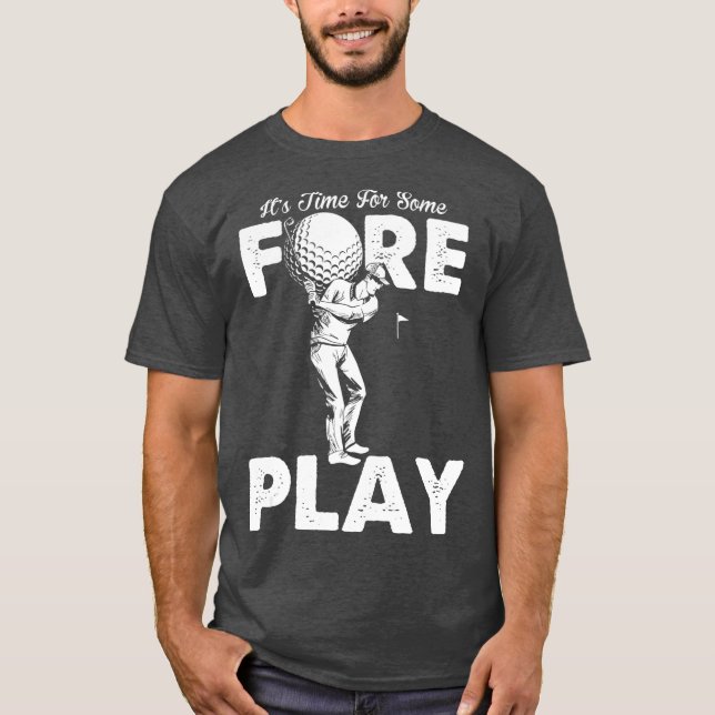 Foreplay Innuendo Funny Golf Adult Humor T-Shirt (Front)