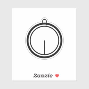Foreskin 12 O'Clock Decal Black