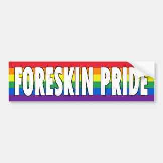 Foreskin Pride (6-color) Bumper Sticker