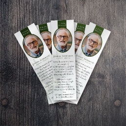 Forest | 2x7&quot; DIY Funeral Bookmark Template