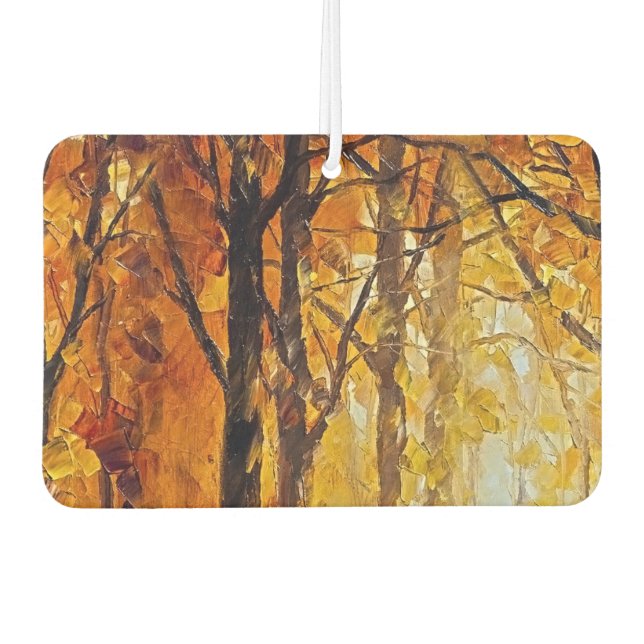 Forest Abstract Oil Painting Air Freshener (Front)
