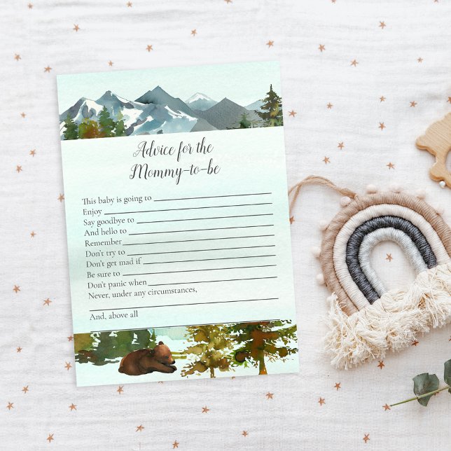 Forest Adventure Advice For Mommy Bears Game Invitation (Creator Uploaded)