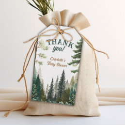 Forest Adventure Awaits Baby Shower Thank You Gift Tags