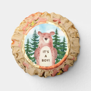 Forest Adventure Bear Boys Baby Shower Reese's Peanut Butter Cups