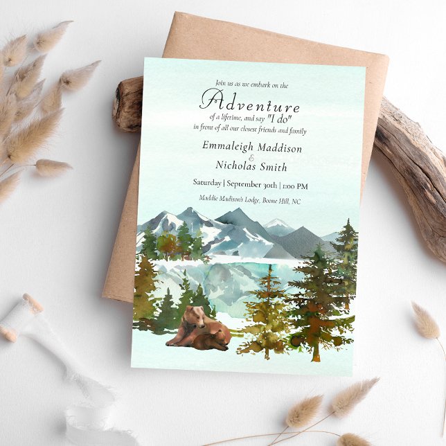 Forest Adventure Informal Wedding Invitation (Creator Uploaded)