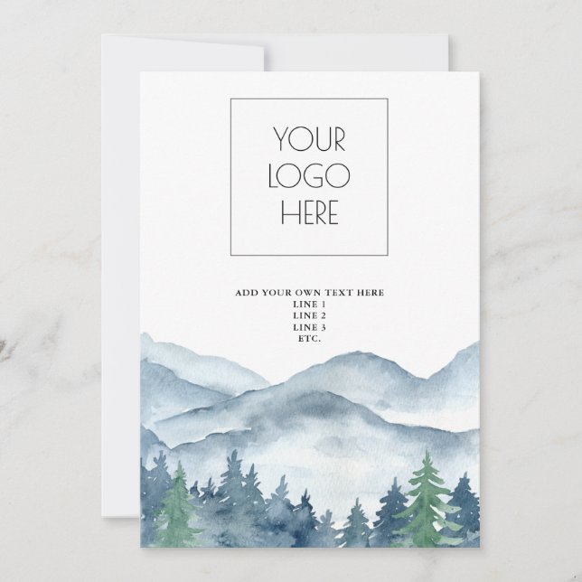 Forest Adventure Mountains Template (Front)