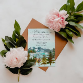 Forest Adventure Rustic Deer Baby Shower Invitation