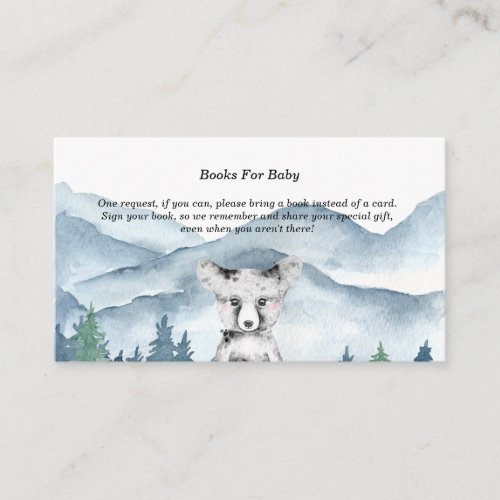 Forest Adventure Watercolor Books For Baby Enclosu Enclosure Card