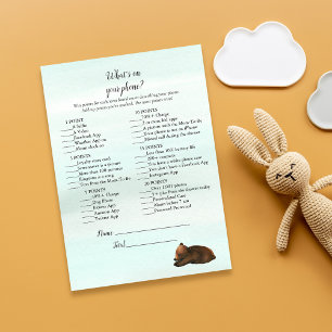 Forest Adventure What's On Your Phone Bears Game Invitation