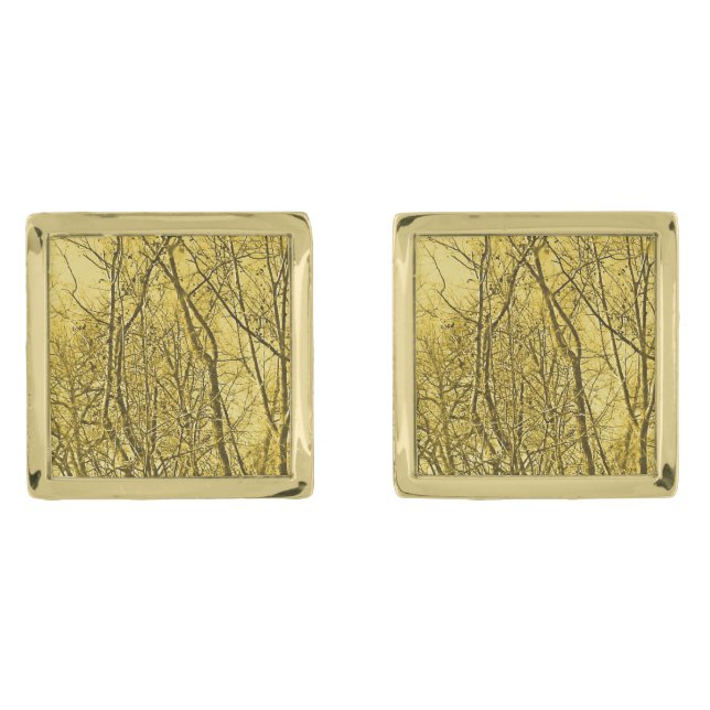 Forest Aglow Cufflinks (Front)