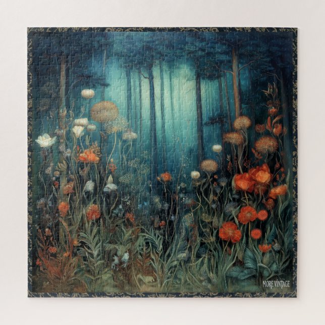 FOREST AND FLOWERS  JIGSAW PUZZLE (Vertical)