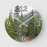 [ Thumbnail: Forest and Mountain Scene Clock ]