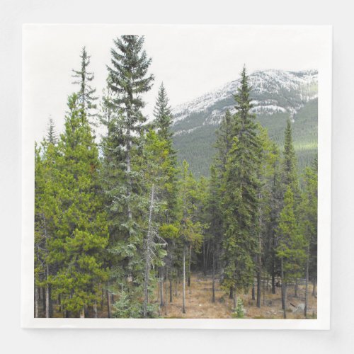 Forest and Mountain Scene Napkin