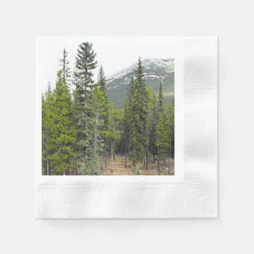Forest and Mountain Scene Napkin