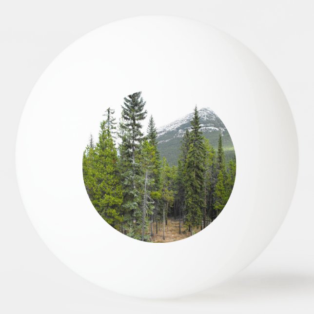 Forest and Mountain Scene Ping-Pong Ball (Front)