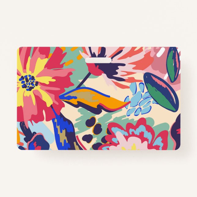 Forest and roses badge (Back)