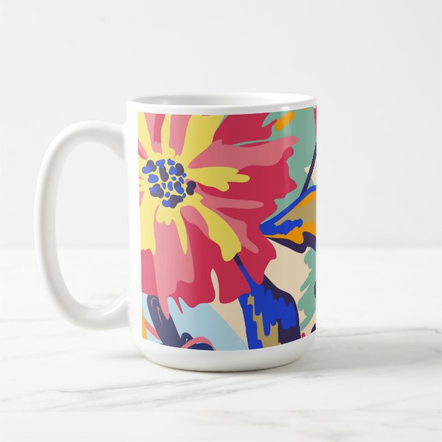 Forest and roses coffee mug (Left)