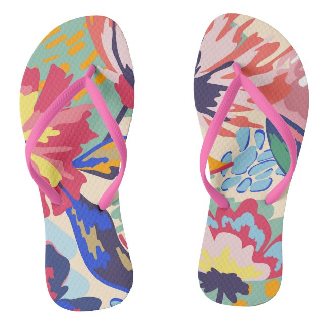 Forest and roses flip flops (Footbed)