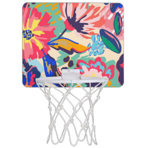Forest and roses mini basketball hoop