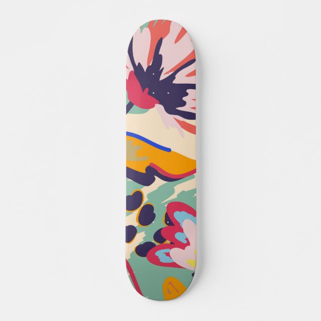 Forest and roses skateboard (Front)