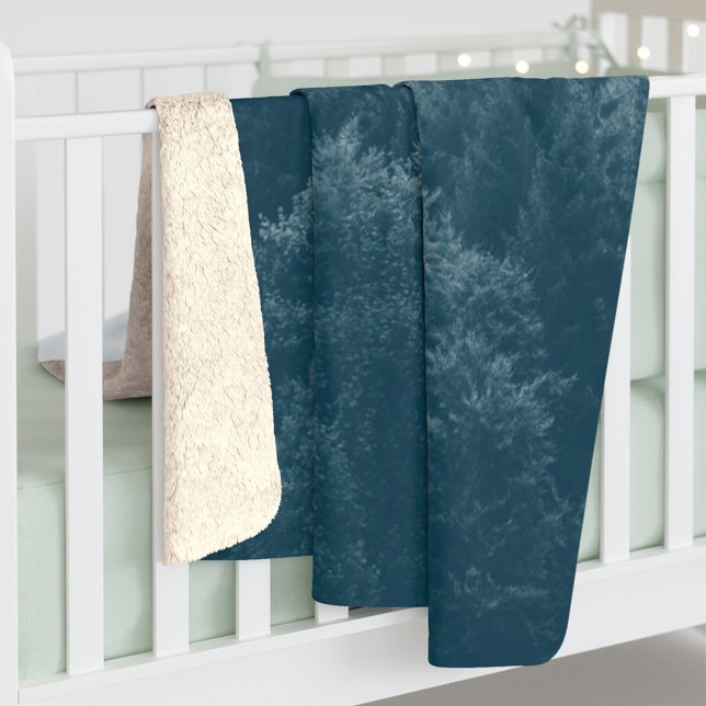Forest and Trees Print Personalized Sherpa Blanket (Creator Uploaded)