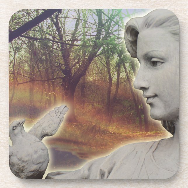 Forest Angel Beverage Coaster (Front)