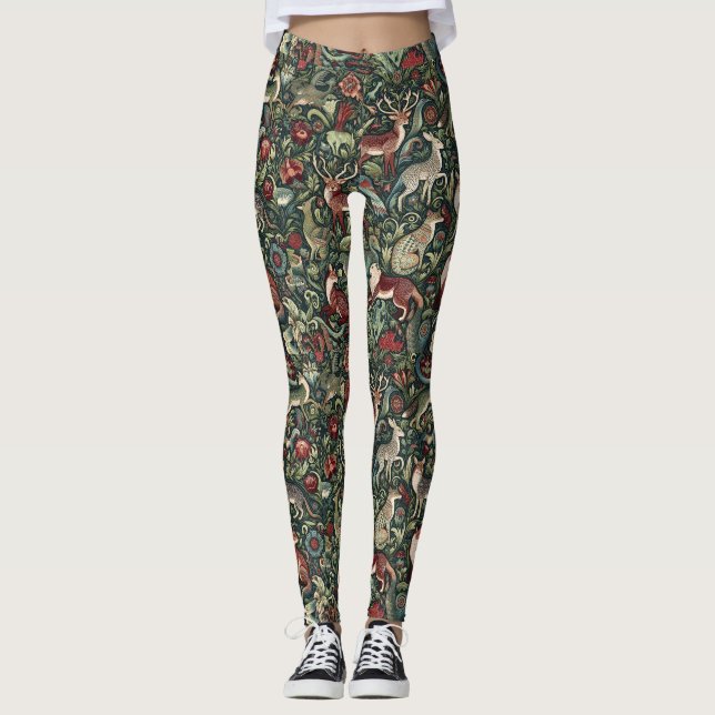Forest Animal Leggings (Front)