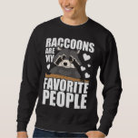 Forest Animal Lover Cute Trash Panda Funny Raccoon Sweatshirt