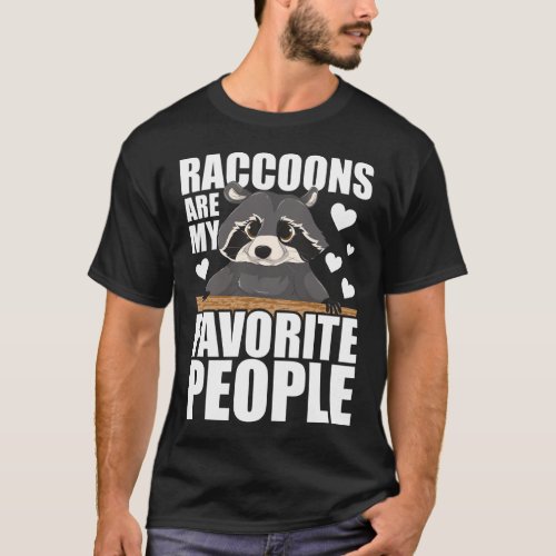 Forest Animal Lover Cute Trash Panda Funny Raccoon T_Shirt