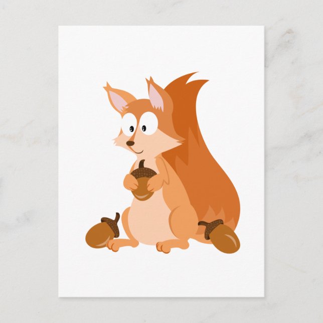 Forest Animal Squirrel Postcard (Front)