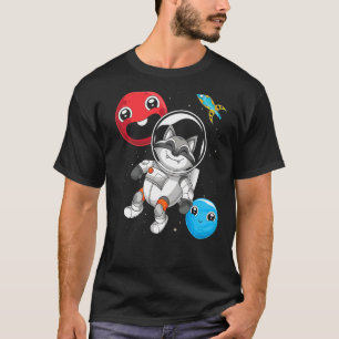Forest Animal Trash Panda Space Raccoon Astronaut T-Shirt