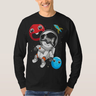 Forest Animal Trash Panda Space Raccoon Astronaut T-Shirt