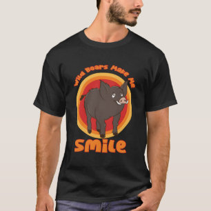 Forest Animal Wild Boar Nature Pigs T-Shirt