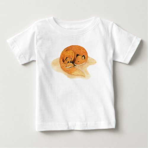 forest animal woodland fox baby T_Shirt