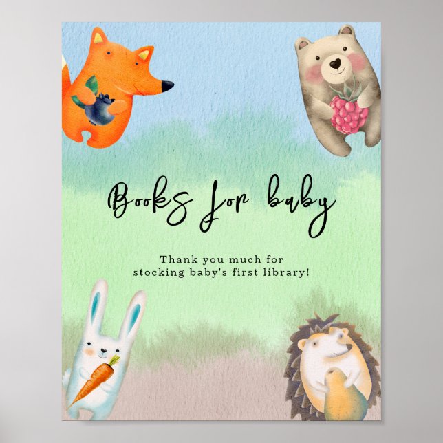 Forest animals - Books for baby Poster (Front)