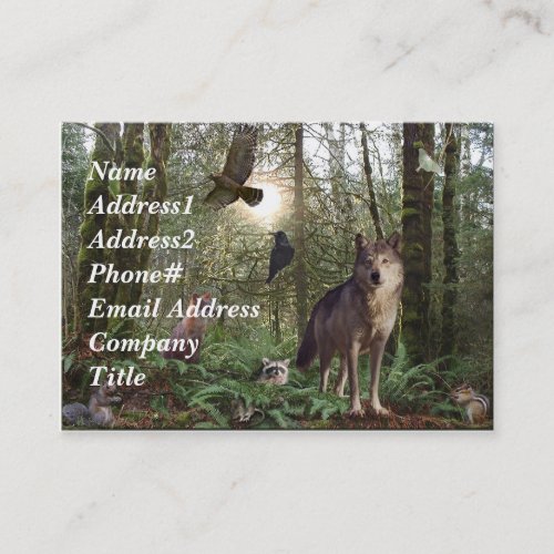 Forest Animals Business Cards
