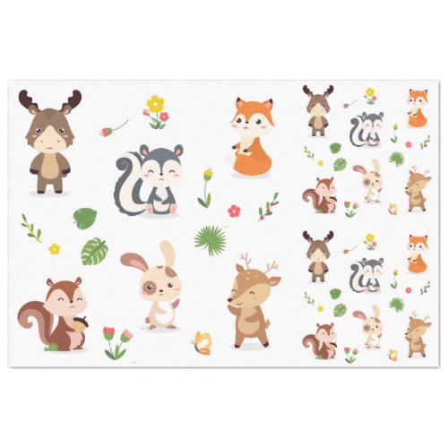 Forest Animals Collection 2 Decoupage Tissue Paper