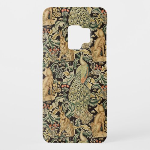 FOREST ANIMALS FOX PEACOCK HARE IN GREEN FLORAL Case_Mate SAMSUNG GALAXY S9 CASE
