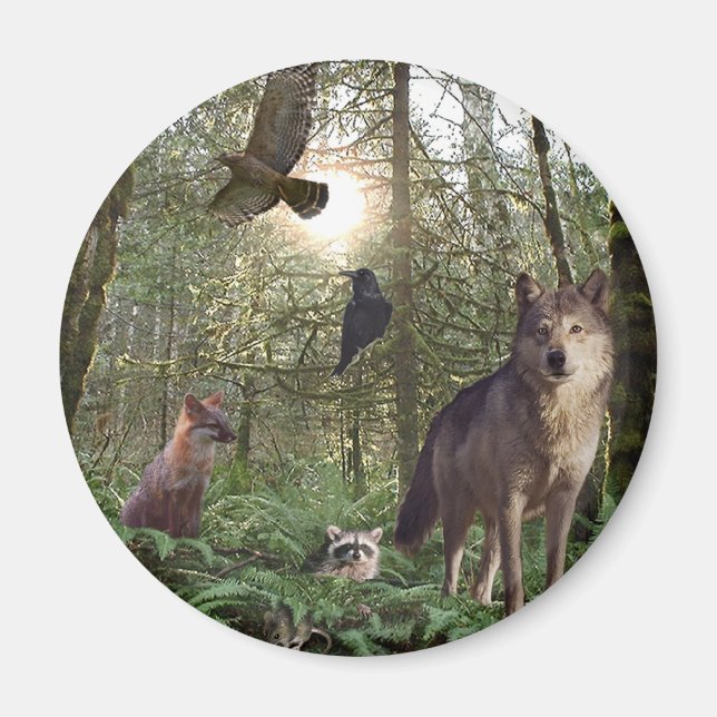 Forest Animals Gifts Magnet (Front)